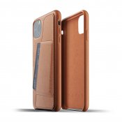 Mujjo Full Leather Wallet Case för iPhone 11 Pro Max - Tan