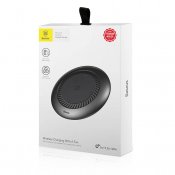 Baseus Whirlwind langaton pikalaturi sisäänrakennetulla tuulettimella ja Qi-tuella älypuhelimille - Musta