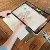 Twelve South HoverBar Duo Snap til iPad - fleksibel arm til alle iPads - Sort