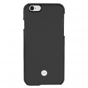 Just Mobile quattro™ Back - hieno nahkakotelo iPhone 6s:lle - Musta