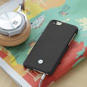 Just Mobile Quattro Back Leather Case for iPhone 6s Plus - Black