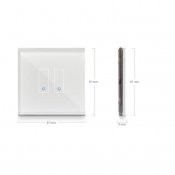 Iotty Smart Switch Base (Dubbel strömbrytare) - Designa din egen smarta strömbrytare
