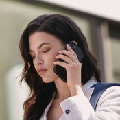 Mujjo Full Leather Case with MagSafe for iPhone 14 - Monaco Blue