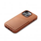 Mujjo Leather Wallet Case for iPhone 14 Pro - Tan