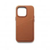 Mujjo Leather Wallet Case for iPhone 14 Pro - Tan