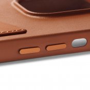 Mujjo Leather Wallet Case for iPhone 14 Pro - Tan