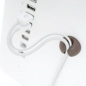 Bluelounge Cable Drop - Selvklebende holder for kabler, 6-pakning - Svart