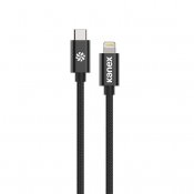 Kanex Durabraid USB-C till Lightningkabel 2m - Matt svart