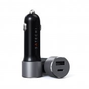 Satechi Car Charger with PD 1xUSB-C and 1xUSB-A with 72 Watt - Space Gray