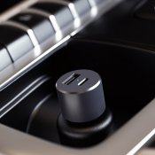 Satechi biloplader med PD 1xUSB-C og 1xUSB-A - Rumgrå