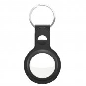 Keybudz Leather Keyring for AirTag - Black