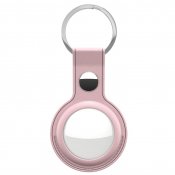 KeyBudz Leather Keyring for AirTag - Pink