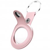 KeyBudz Leather Keyring for AirTag - Pink