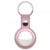 Keybudz Leather Keyring for AirTag 2-pack - Pink