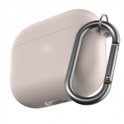 PodSkinz HyBridShell Series Keychain Case -  Hårt Premium skal i tre lager för dina Airpods 3 - Pastell Rosa