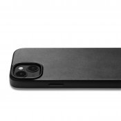 Mujjo Full Leather Case with MagSafe for iPhone 14 - Black