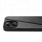 Mujjo Full Leather Wallet Case för iPhone 14 Pro Max - Svart