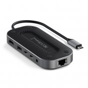 Satechi uSB4 Multiport-adapter med 2,5 G Ethernet - Space grey