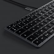 Satechi w1 USB-C tastatur - nordisk layout - Space grey