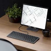 Satechi w1 USB-C tastatur - nordisk layout - Space grey