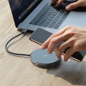 Baseus Compact Type-C 6-in-1 -laturi, jossa on 10W langaton lataus - Avaruuden harmaa