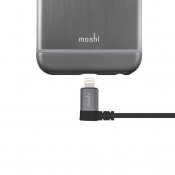 Moshi Lightning USB-kaapeli 90 asteen liittimellä 1.5m - Musta