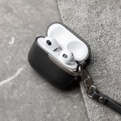 Moshi Pebbo Luxe AirPods 3 -laitteille - Musta
