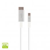 Moshi Mini DisplayPort to DisplayPort -kaapeli 1,5 m - Valkoinen