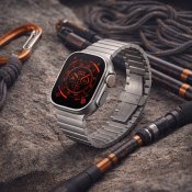 Just Mobile Titanium Watch Band for Apple Watch Ultra (1&2) with DLC coating - Grey