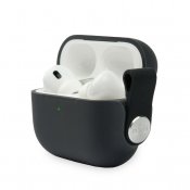 Moshi Pebbo AirPods Pro 2 -laitteille - Musta varjo