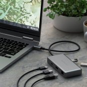 Satechi USB-C Multiport Adapter för Chromebook - HDMI 4K, 96W PD-laddning, 2 USB 3.2-portar, Rymdgrå