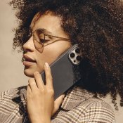 Mujjo iPhone 15 Pro Impact Case - Steel blue