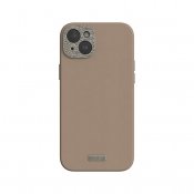 Moshi Napa for iPhone 15 Plus - Woodsmoke brun
