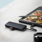 Satechi USB-C Multiportadapter 8K med Ethernet V3 - Midnatt