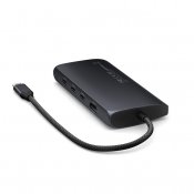 Satechi USB-C Multiportadapter 8K med Ethernet V3 - Midnatt