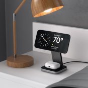 Satechi 2-in-1 Foldable Qi2 Wireless Charging Stand - Space gray