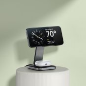 Satechi 2-in-1 Foldable Qi2 Wireless Charging Stand - Space gray