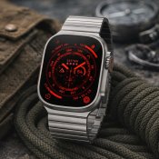 Just Mobile Titanium Watch Band for Apple Watch Ultra (1&2) with DLC coating - Grey