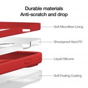 Just Mobile tENC Silikonetui for iPhone 14 (passer også til iPhone 13 basismodell) - Korall