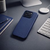 Mujjo Leather Case for iPhone 17 Pro Max - Monaco Blue