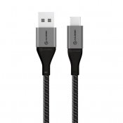 ALOGIC Ultra USB-A til USB-C -kabel 3A/480 Mbps 30 cm - Space grey