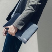 Moshi Pluma 13" Laptop Sleeve for MacBook - Herringbone Gray