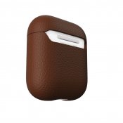 PodSkinz Artisan Series Leather Case - Handcrafted Leather Case for your Airpods - Natural Brown