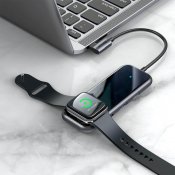 Baseus Mirror -sarjan USB-C-sovitin, jossa on sisäänrakennettu laturi Apple Watchille