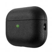 KeyBudz artisan-sarjan nahkakotelo AirPods Pro 3:lle - Musta