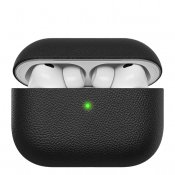 KeyBudz artisan-sarjan nahkakotelo AirPods Pro 3:lle - Musta