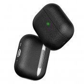 KeyBudz artisan-sarjan nahkakotelo AirPods Pro 3:lle - Musta
