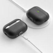 KeyBudz artisan-sarjan nahkakotelo AirPods Pro 3:lle - Musta