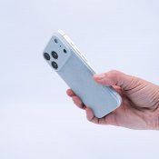 Süti NanoSuede PhoneBack iPhone 17 Pro Maxille - Sininen aura