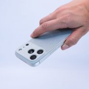 Süti NanoSuede PhoneBack iPhone 17 Pro Maxille - Sininen aura